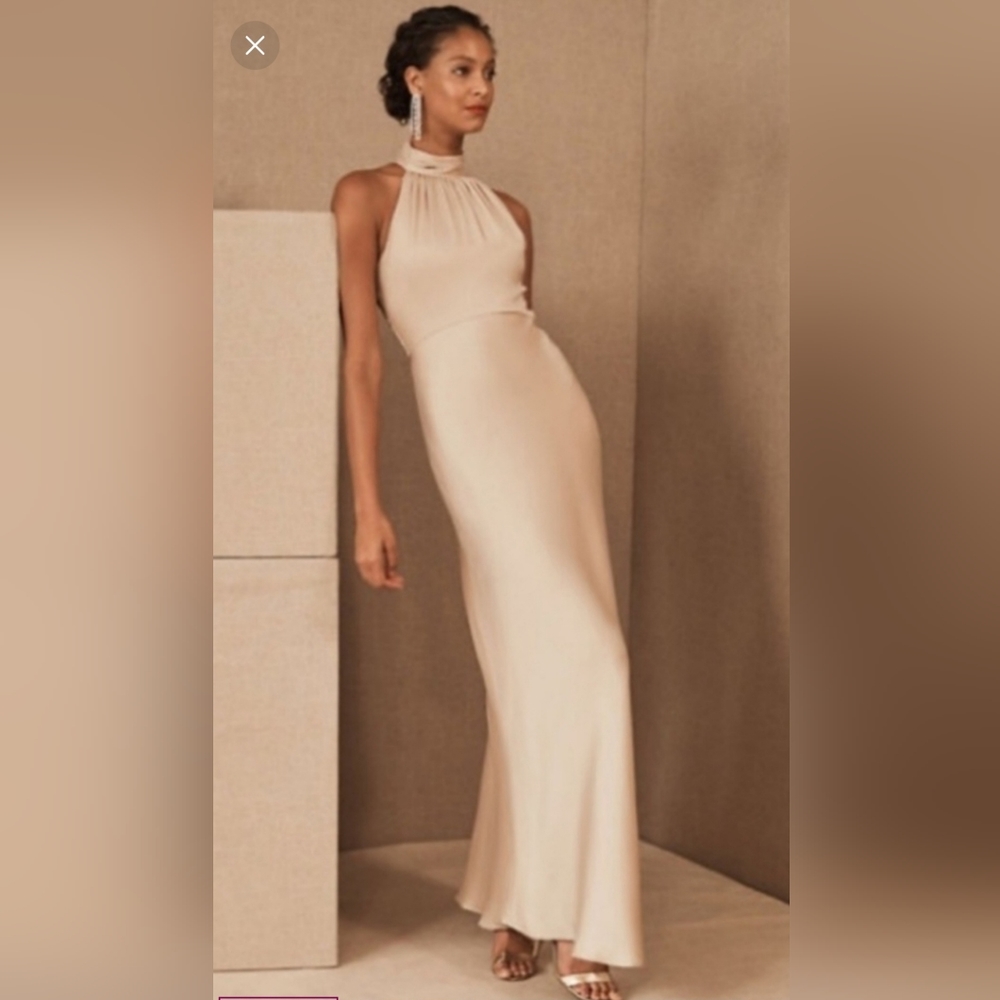 BHLDN Stain Charmeuse Dress/Gown Size 10 NWT